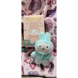 Miffy Macaron Series 2 Plush Keychain Teal Blue Bunny VIPO Blind Box Collectible